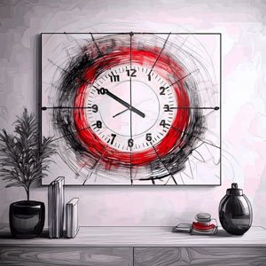 Un calendrier mural moderne avec une date mise en avant par un cercle lumineux, ambiance professionnelle, style minimaliste, couleurs neutres. Sans texte.